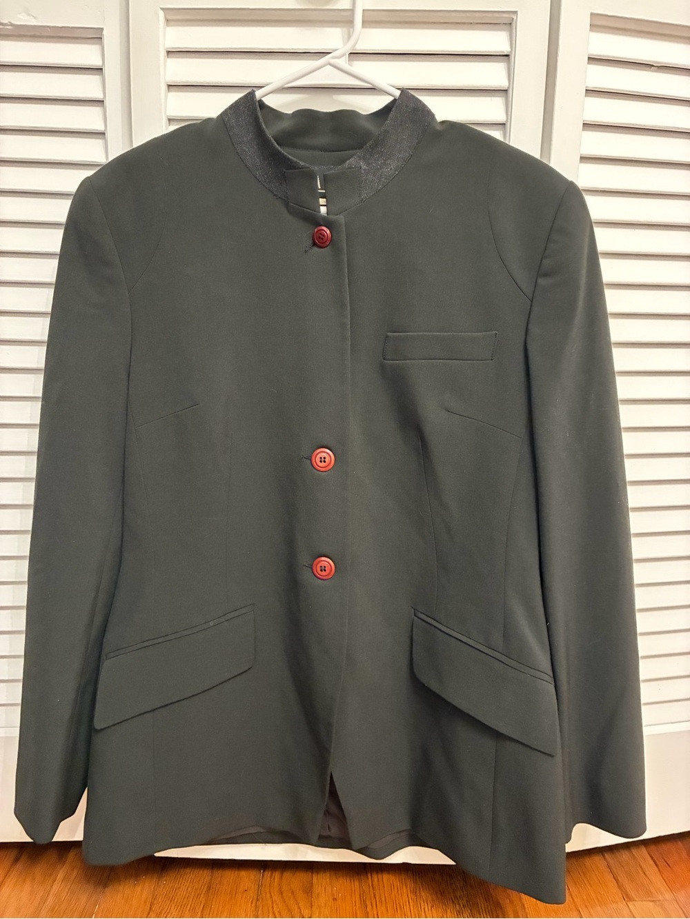 Vintage Thalian Dark Olive Green Women's Blazer